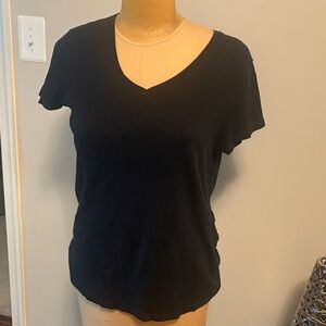 GAP Black Short Sleeve V-Neck Tee